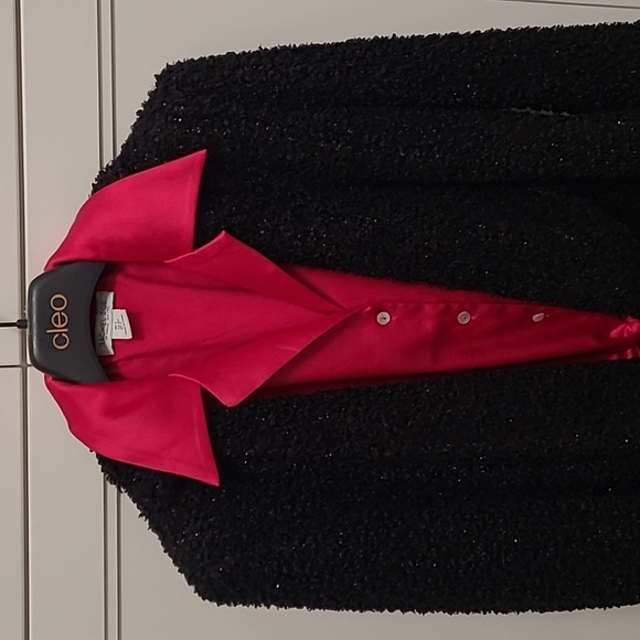 Women's jacket size 8 Bianca Nygard black with sequin and sparkle details - Picture 13 of 14